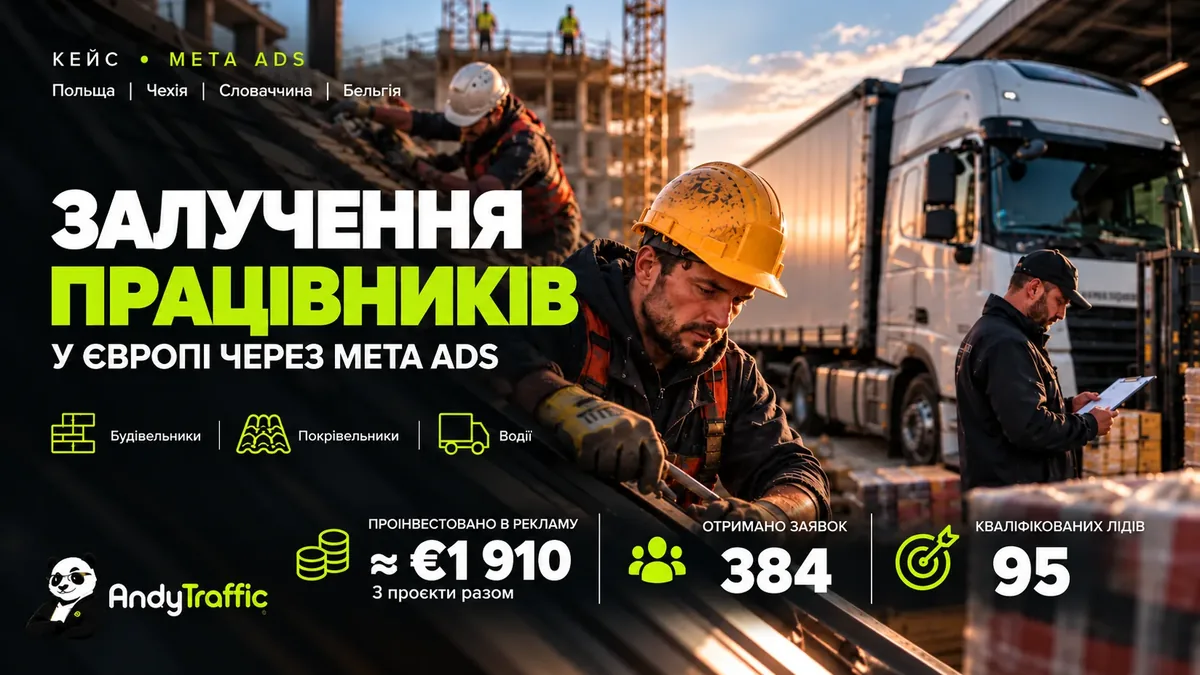 Залучення працівників у Європі через Meta Ads